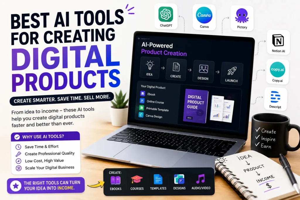 Best AI tools for creating digital products