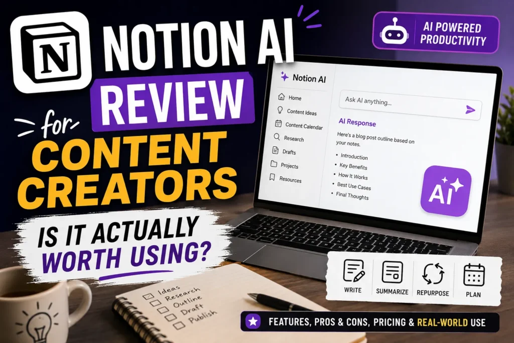 Notion AI Review for Content Creators: Is It Actually Worth Using?